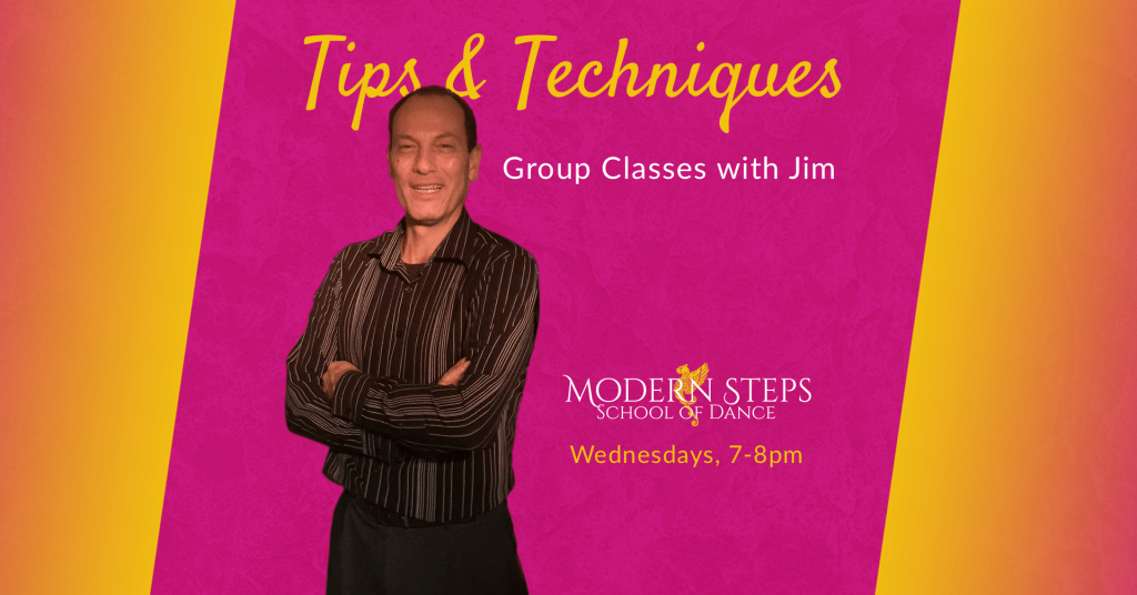 Tips and Techniques group dance lessons with Jim at Modern Steps School of Dance in Naples Florida