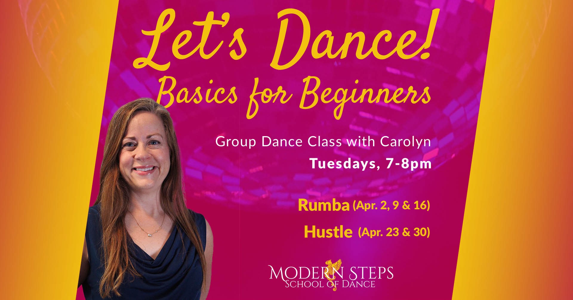 Modern Steps School of Dance Naples Florida Dance Classes - Group Ballroom Dance Lessons - Naples Florida Things to Do -- Let's Dance! Basics for Beginners with Carolyn Bivens: Rumba & Hustle